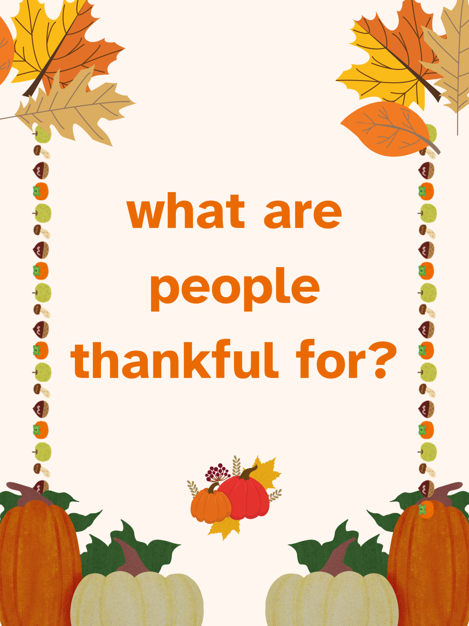 What Are People Thankful For?