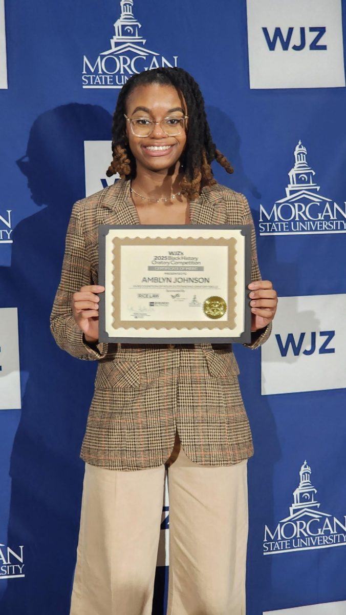 Harford Tech’s Amblyn Johnson Shines in WJZ’s Black History Month Oratory Competition